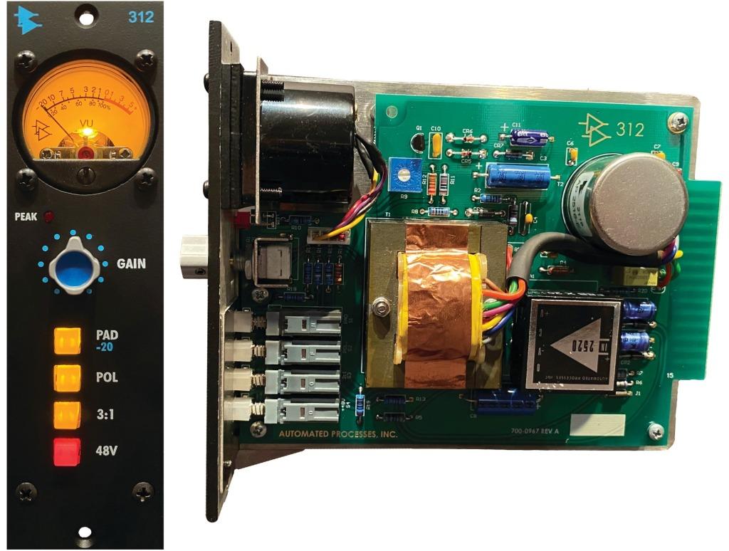 API 312 Mic Preamp als 500er Modul