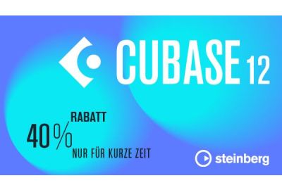 Nur für kurze Zeit: 40% Rabatt auf Cubase 12