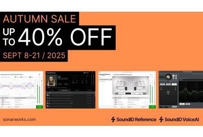 Sonarworks Autumn Sale: bis zu 40 % sparen