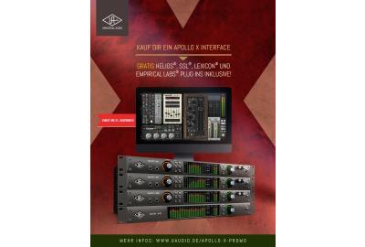 Apollo X Special zum Jahresende – Spare bis zu 1.246 € bei UAD Plug-Ins von Helios, SSL, Lexicon und Empirical Labs!