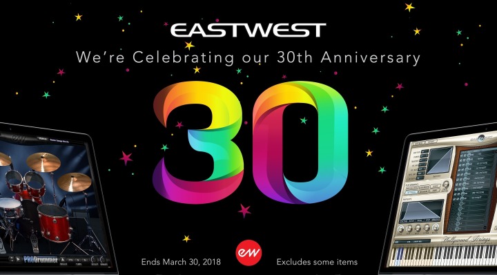 EastWest feiert 30 jähriges Jubiläum, wir feiern mit!