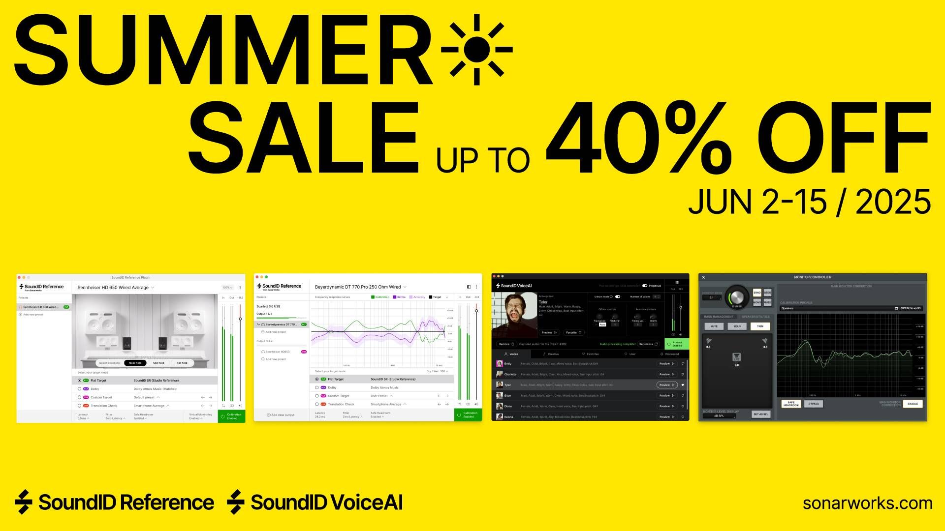 Sonarworks Summer Sale 2025 - Jetzt sparen bis 16. Juni!